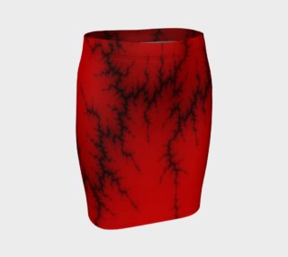 Red Lightning Fitted Skirt preview