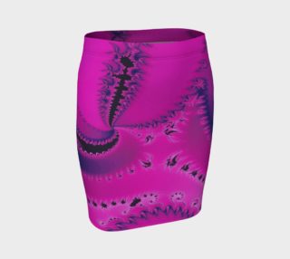Fuchsia Twilight Fitted Skirt preview