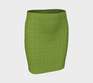 Green and Orange Mind Bend Fitted Skirt preview