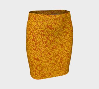 Orange Popcorn Fitted Skirt preview