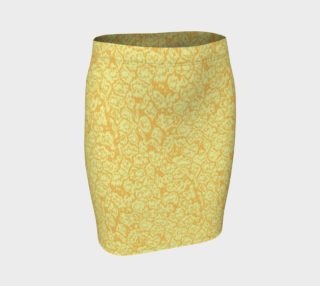 Yellow Popcorn Fitted Skirt preview