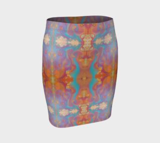 Rainbow Desert Oasis Fitted Skirt preview