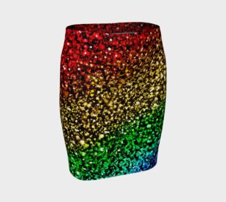 Rainbow Glitter Party Girl Skirt preview