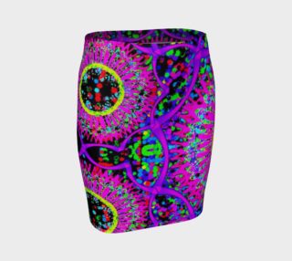 Blacklight Daydream Fitted Skirt preview