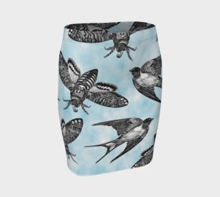 moth bird skirt preview