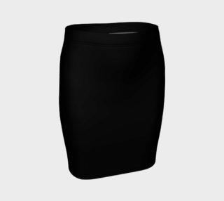 Black as Night Sky Fitted Skirt preview