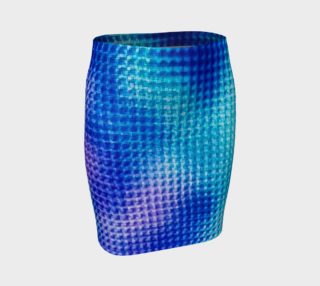 Digital Blur Fitted Skirt preview
