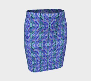 Mesmerize Marble Mosaic Fitted Skirt preview