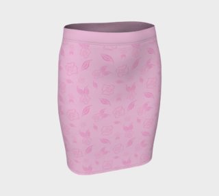 Cartoon Rose Fitted Skirt preview
