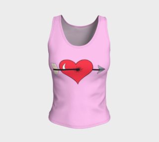 Struck by Cupid's Arrow Fitted Tank Top preview