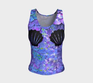 Purple Shell Mermaid Scale Tank Top preview