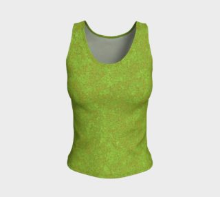 Fitted Tank Top - Zen - Green with Bronze preview