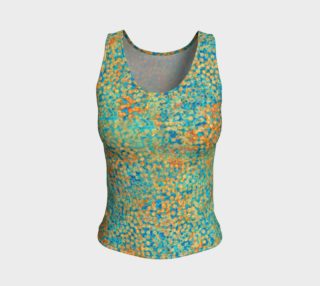 Fitted Tank Top - Sweet Pea - Turquoise preview