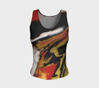 Black Red Gold Abstract Tank Top preview