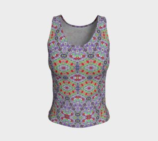 Colorful Embroidery Folk Pattern Tank Top preview