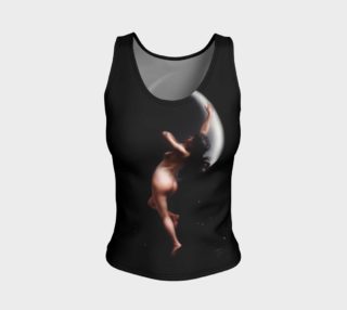 Moon Nymph by Luis Ricardo Falero Fitted Tank Top preview
