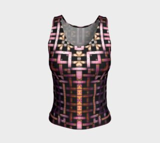Metallic Mesh Weave IV Fitted Tank Top preview