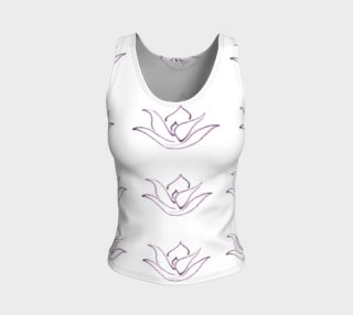 Inner Master Is Here Fitted Tank Top * Purple Lotus Present * God Unfolding preview