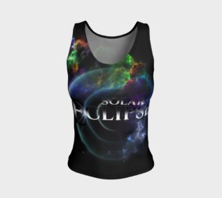 Solar Eclipse Fractal Art Spacescape Fitted Tank Top preview