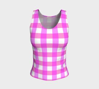Gingham Duo Fuschia On Pink preview