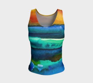 Watercolor Sunrise Tank preview