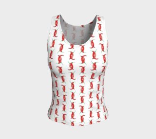 Hot peppers pattern Fitted Tank Top preview