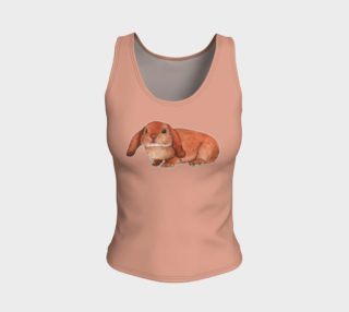 Red rabbit ram Fitted Tank Top preview