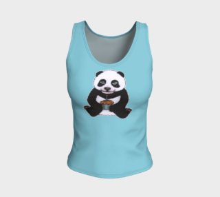 Baby panda's birthday Fitted Tank Top preview