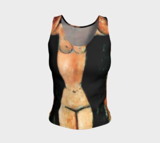 Amedeo Dragon Afro Nude Fitted Tank Top preview