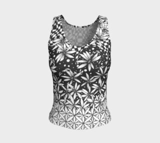 Fractal Flower of Life Fitted Tank preview