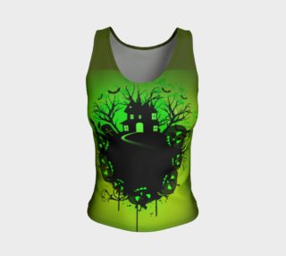 Spooky Green Halloween tank top preview