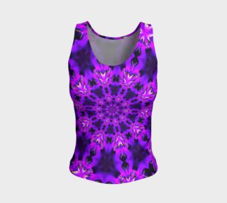 Purple Mandala Fitted Tank Top preview