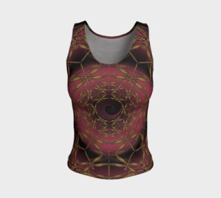 Celtic Dragonfly Infinity Mandala in Gold and Burgundy preview
