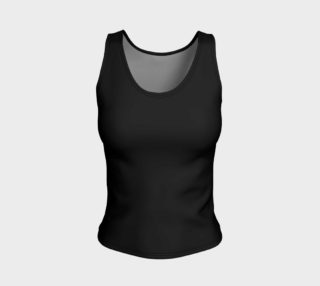 Black as Night Sky Fitted Tank Top preview