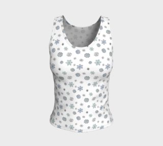 Snowflakes Fitted Tank Top preview