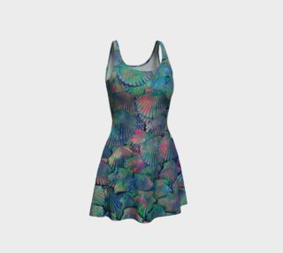 Neon Opal Large-Scale Mermaid Flare Dress  preview