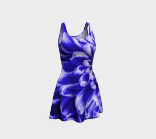 Blue Chrysanthemum Flare Dress preview