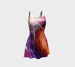 Rainbow Sparkle Swirl Flare Dress preview