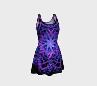 Pink Purple and Blue Fractal Star Dress preview