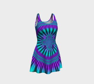 Purple and Teal Vortex Dress preview