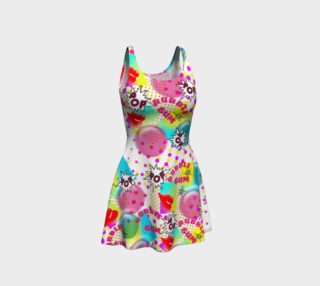 Fun Funky Bubblegum PopArt  Summer Dress preview
