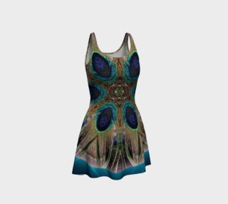 Peacock Power Flare Dress preview