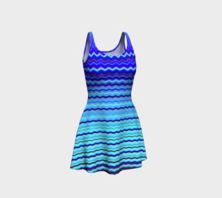 Colorful Waves Blue Zigzag preview