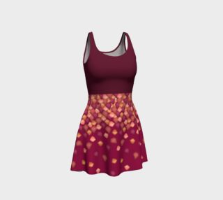 Falling Leaves Flare Dress with Burgundy Top preview