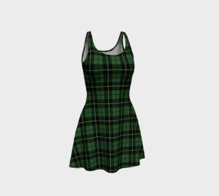 Tartan Plaid Green Fit and Flare Dress by VCD © preview