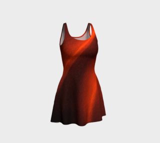 Red Chiaroscuro Flare Dress preview
