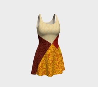 Patched in Fire Flare Dress preview