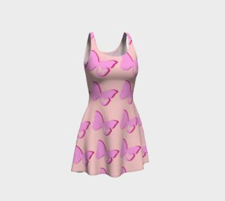 Butterflies in Pink Flare Dress preview