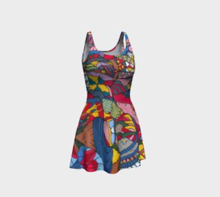 Aperçu de Flare dress Abstract Victoria