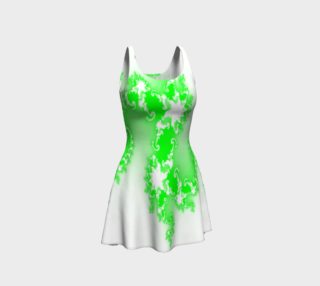 Lime Flame Burst Flare Dress preview